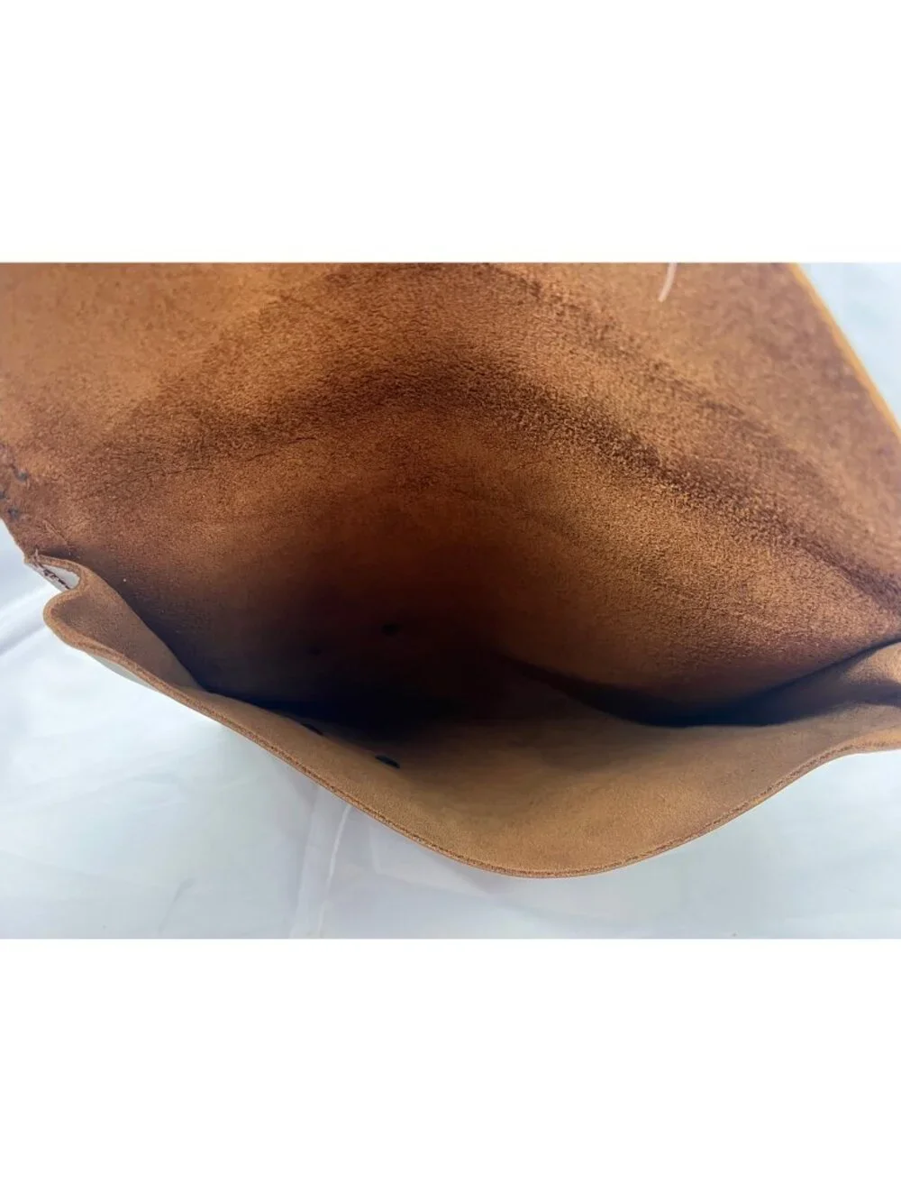Hide & Drink Brown Full Grain Leather Envelope Clutch Handmade